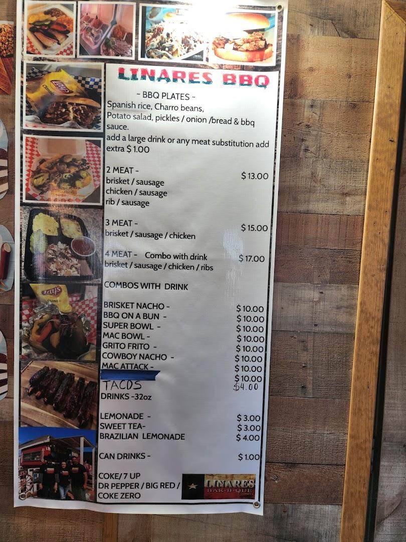 Linares BBQ Menu