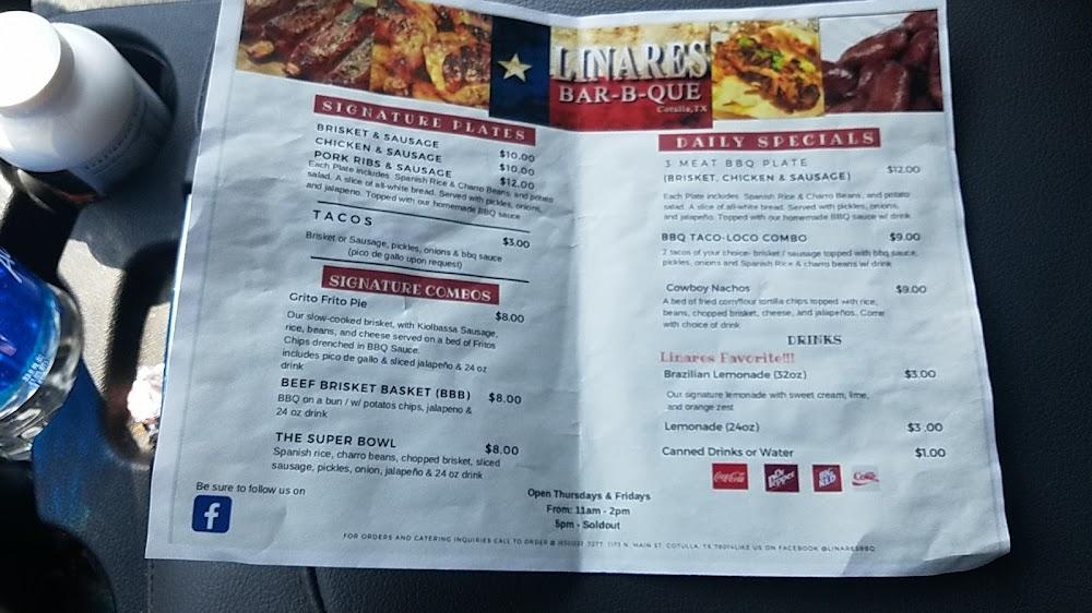 Linares BBQ Menu image 2